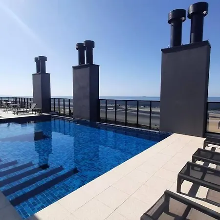 Studio 105 Maravilhoso Frente Mar Piscina Aquecida Matinhos Exterior photo
